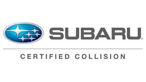 subaru certified collision repair logo