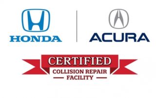 Honda Acura Certified Logo - Cadillac Collision Repair Inglewood