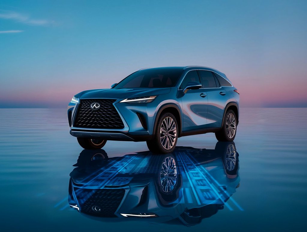Blue-Lexus-SUV-blue-pink-sky-background-Marina-Auto-Body-Lexus-Certified-Collision-Repair